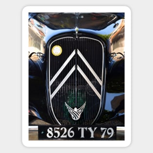 Citroën Traction Avant, vintage French car historical vehicle Sticker